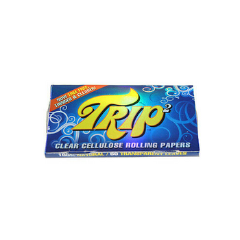 Trip 2 Clear Cellulose Rolling Papers 1 1/4 Size (50 Sheets)