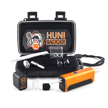 Huni Badger E-Nectar Collector Dab Pen Calico (Orange & Black)