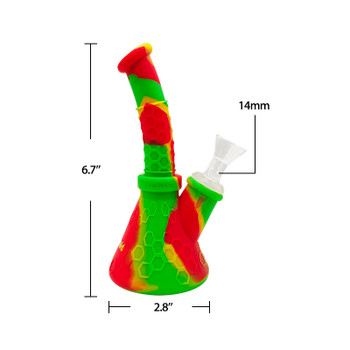 Neu Silicone Water Pipe - Rasta WATER BONG SMOKING PIPE – The High Culture  Shop