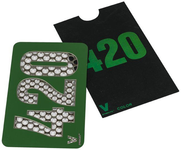 Color 420 Metal Custom Herb Grinder Credit Card