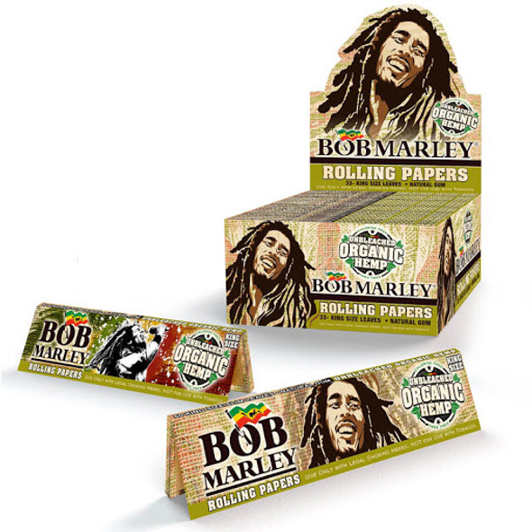 BOB MARLEY UNBLEACHED ORGANIC HEMP King Size Rolling Papers