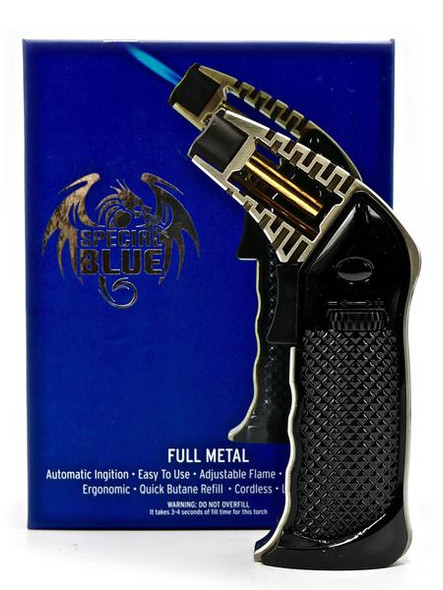 Special Blue Professional BLACK Torch - Full Metal