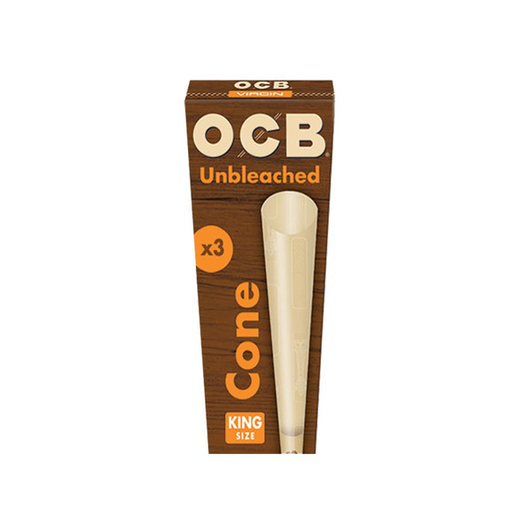 OCB Unbleached Pre-Rolled Virgin Cones King x3 3 Pack