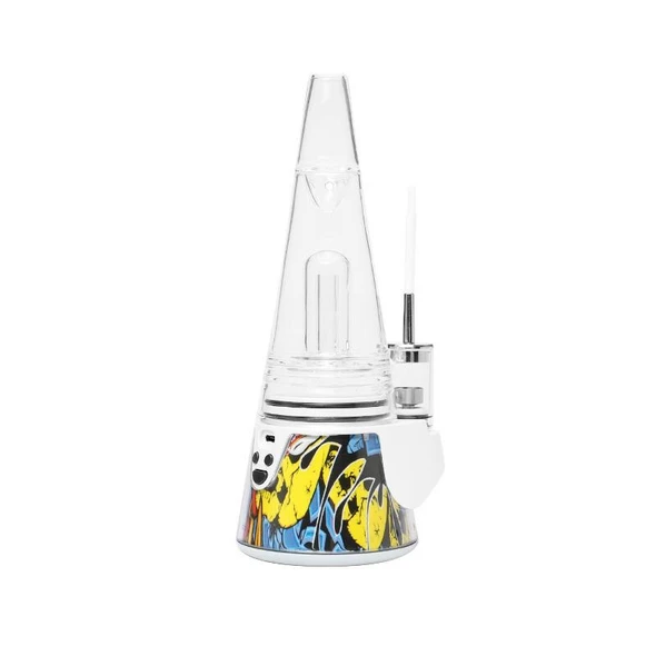 Leaf Buddi Wuukah Electric Rig Vaporizer Limited Edition Clear Graffiti