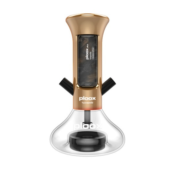 Ploox Hookah Nest Gold: Portable Hookah by Luxpodz