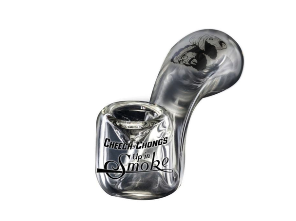 Famous X Cheech and Chong Sherlock Pipe - Clear