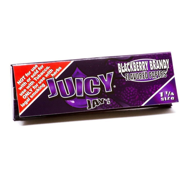 Juicy Jays 1 1/4" Blackberry Brandy Rolling Papers - 32 Per Book