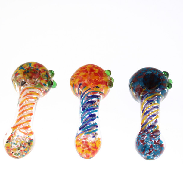 Confetti 4" Glass Pipe