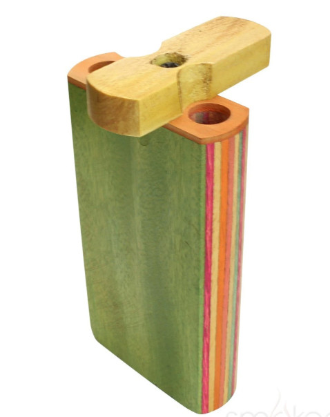 Multi Color Wood Twist Top Dugout - Small
