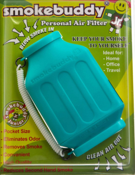 SmokeBuddy Jr Personal Smoke Air Filter - Teal