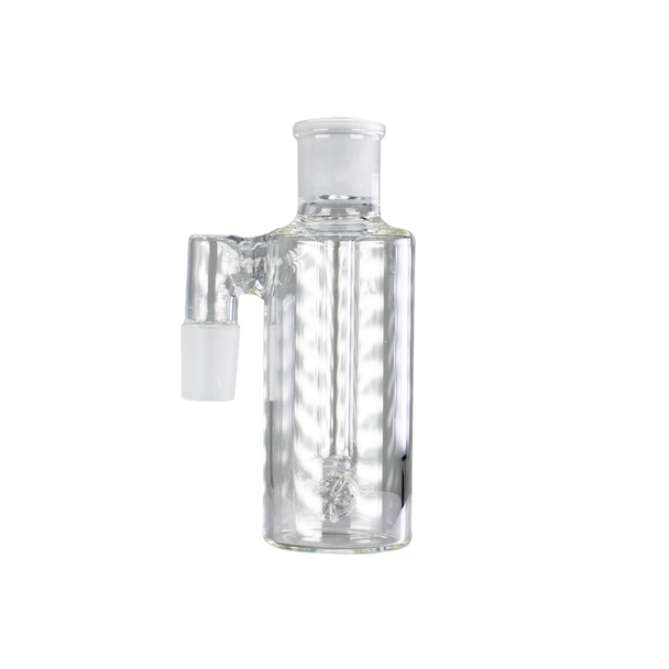 Ash Catcher with Barrel Perc 90 Degree 14mm Male - Clear