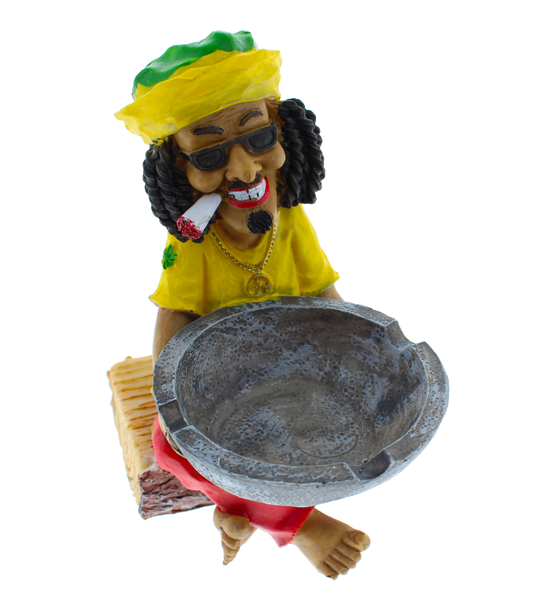 Rasta Man Log Ashtray - Small Rasta Man Log Ashtray - Small