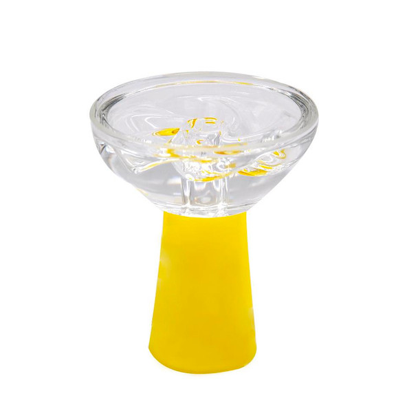 Silicone Glass Heat Resistant Hookah Bowl - Yellow