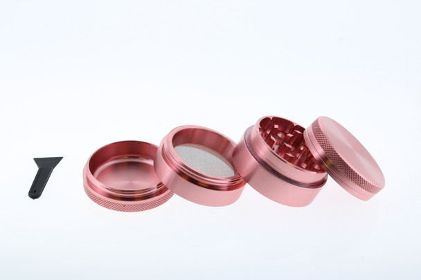 40mm Stainless Steel Pink 4 Level Grinder