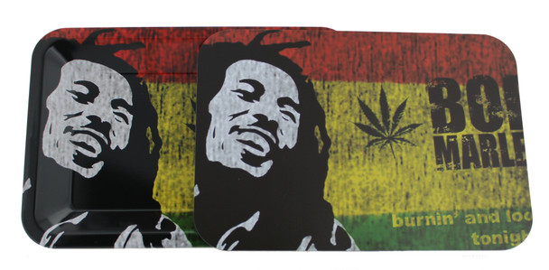 Bob Marley Rolling Tray 7X5.5 Magnet Cover