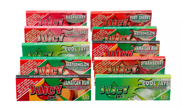 Juicy Tobacco Rolling Papers 1 1/4 10 Pack