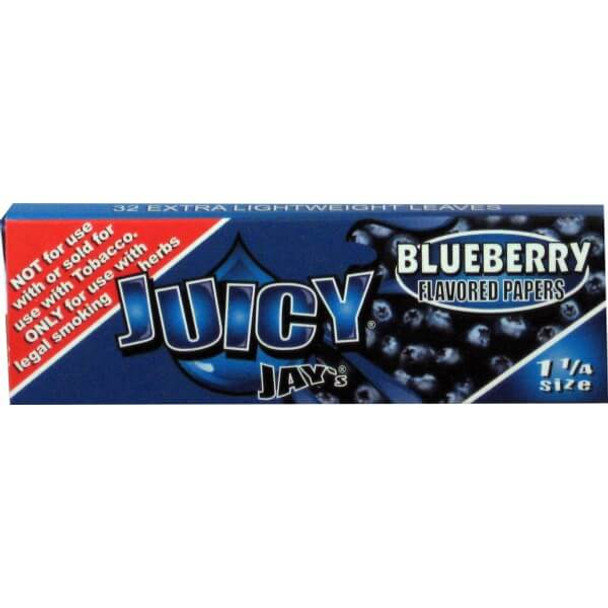 Juicy Jays 1 1/4" Blueberry Rolling Papers - 32 Per Book