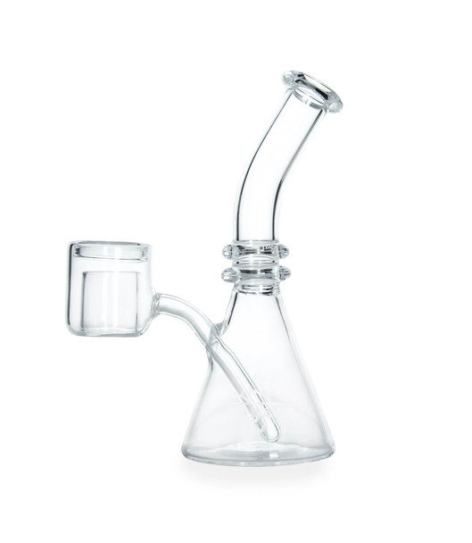 5" Piranha Quartz Beaker with Attached Thermal Banger Nail