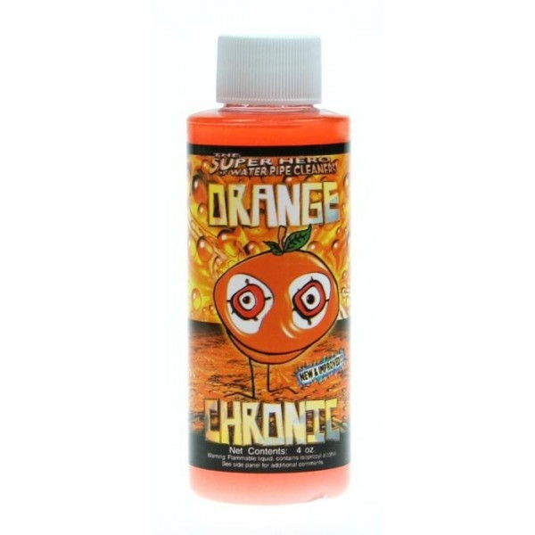 Orange Chronic: Reusable Bong Cleaning Solution - New Formula 4oz