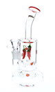 Chili Peppers Water Pipe with Showerhead Perc