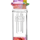8" Silicone Glass Hybrid Nectar Collector with Matrix Perc & 10mm Nail - Tie Dye Swirl