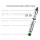 Yocan - Regen 1100mAh Concentrate Vaporizer Kit - Silver