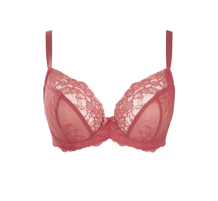 Ana Plunge in Berry Pink