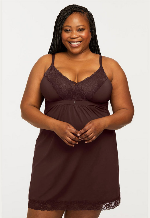Bust Support Chemise - Cocoa