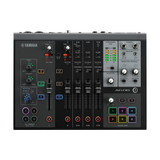 AG08BL, 8 ch live streaming mixer with USB audio I/F. Sofware bundled. Black.