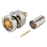 DAMAR & HAGEN BNC 0.6/3.7 75 Ω crimpkontakt, rak