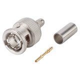 HICON BNC 0.6/2.8 75 Ω crimpkontakt hane, rak