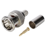 HICON BNC 0.6/3.7 75 Ω crimpkontakt hane, rak
