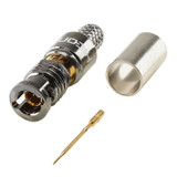 HICON BNC 0.8/3.7 75 Ω crimpkontakt hane, rak