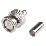 HICON BNC 50 Ω crimpkontakt hane, rak