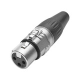 HICON XLR 3-pol honkontakt BASIC, kabel, guld