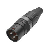 HICON XLR 3-pol hankontakt PRO+, kabel, nickel