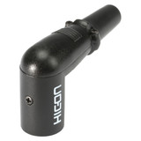HICON XLR 3-pol hankontakt, panel, svart