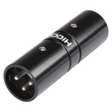 HICON XLR-adapter, XLR m > XLR m 3-pol