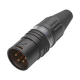 HICON XLR 4-pol hankontakt, kabel, guld