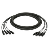 SC-Multicore Mercator 4 (4× CAT.7) nätverksmultikabel, 4× RJ45, HICON etherCON-kåpa