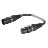 SC-Binary 234 AES/EBU-kabel (2×0,34 mm²), adapter: XLR 3-pol hona → XLR 5-pol hane