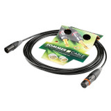 SC-Aqua Marinex Mini mikrofonkabel (2×0,14 mm², marin), HICON XLR IP67 vattentät, hona → hane [AMBQ], färdig