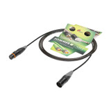 SC-Aqua Marinex Mini DMX-kabel (2×0,14 mm², marin), HICON XLR 5-pol, hona → hane (DMX) [AMBR], färdig