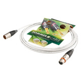 SC-Aqua Marinex Mini mikrofonkabel (2×0,14 mm², marin), HICON XLR IP67 vattentät, hona → hane [AMS1], färdig