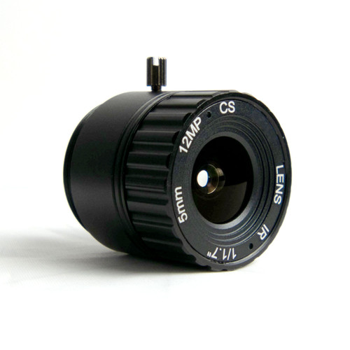 CS4K-5.0F, 4K 5mm HFOV 66° Manual Focus CS Mount Lens