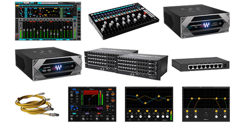 eMotion LV1 + FIT Controller + Extreme Server-C + 64-Preamp Stagebox + Axis Scope