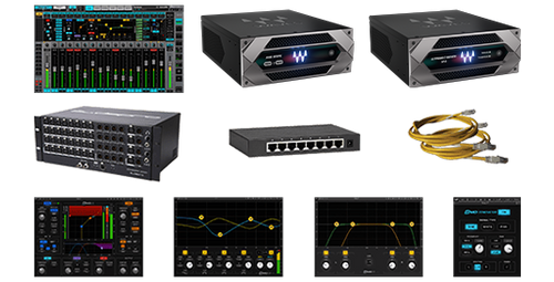 eMotion LV1 + Extreme-C Server + 32-Preamp Stagebox + Axis Scope