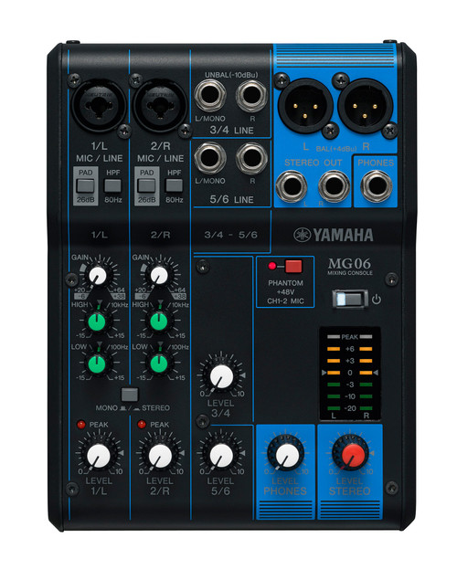 Yamaha MG06 produktbild