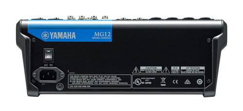 Yamaha MG12 baksida/anslutningspanel