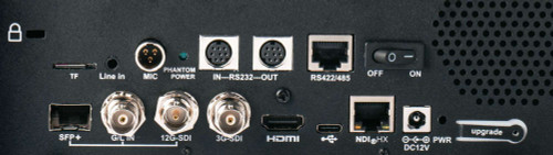 PTZ4K12G-FNDI-X30B, Broadcast/Conference 4K Full Bandwidth NDI® 12G & 3G-SDI/HDMI/USB/SRT/IP/NDI® HX/HX3, Auto-tracking, FreeD, Genlock, SFP+, XLR, SD recording, 30X Zoom PTZ Camera in Black